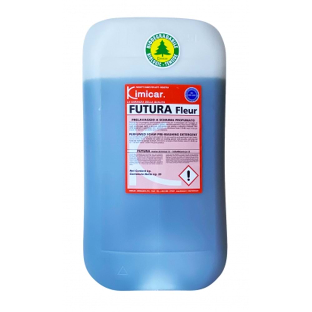 KIMICAR FUTURA FLEUR Parfümlü Ön Yıkama Deterjanı (1 : 80 Konsantre) - 25 KG